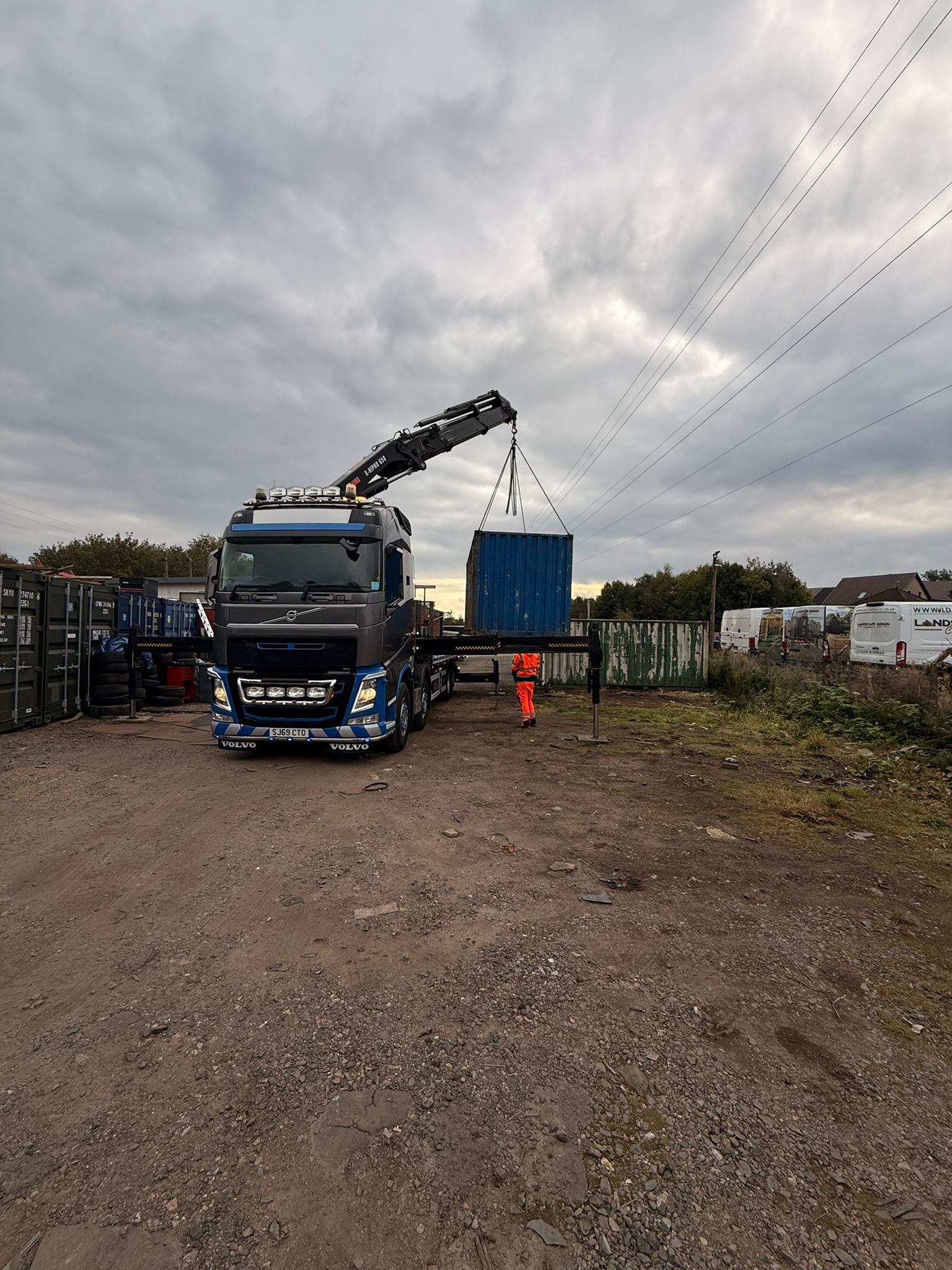 Standard hiab loader crane loader crane truck in London