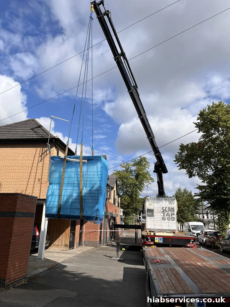 Specialised hiab loader crane loader crane truck in London